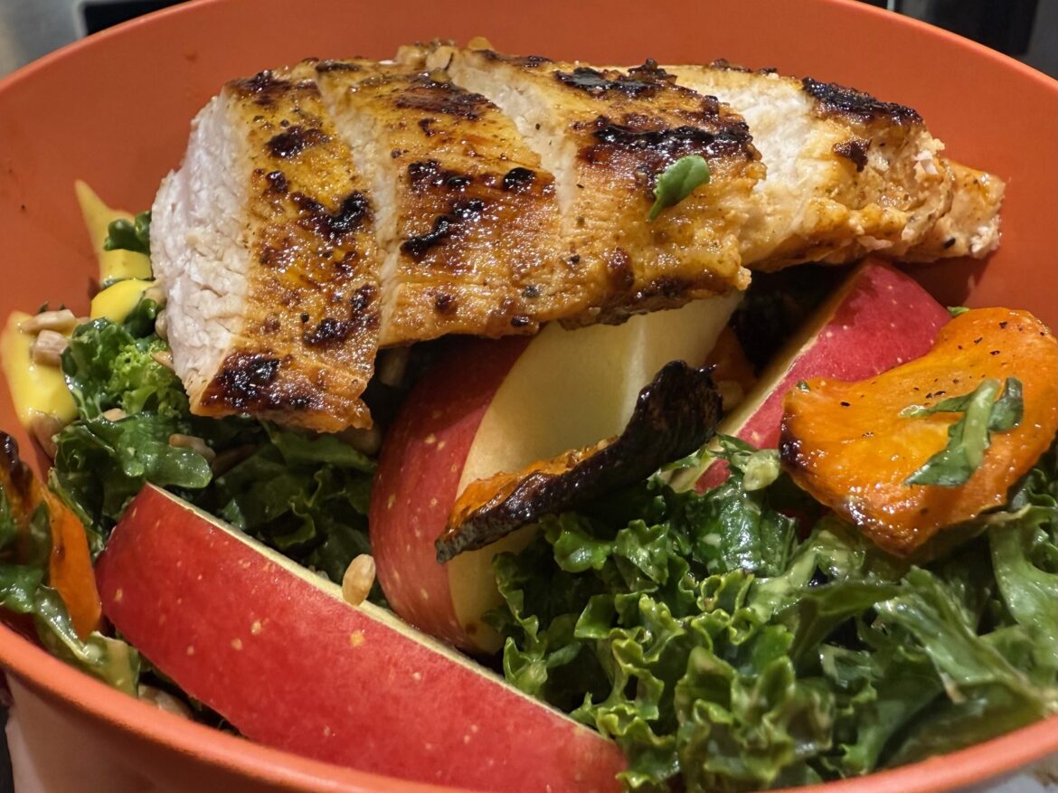 Smokey brown sugar organic chicken salad