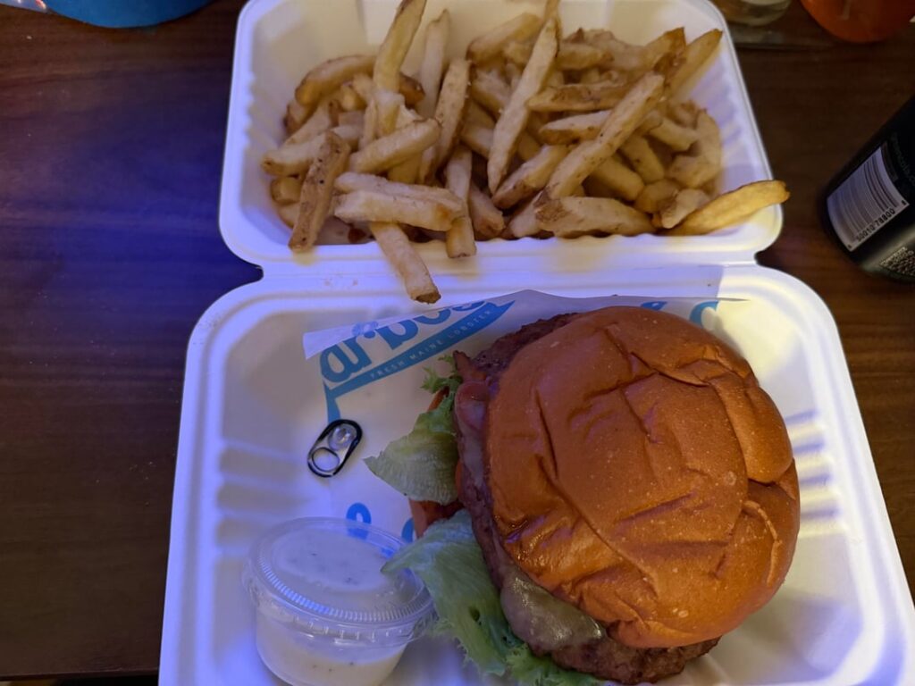 Thursday Bacon Cheeseburger special!!!  $12!!!  (coke can tab for scale)