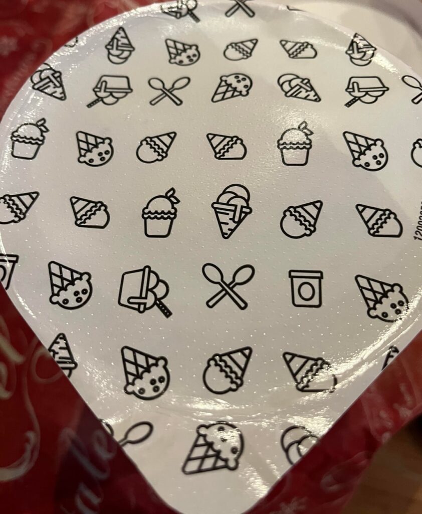 It’s about time they add a protective seal over ice cream