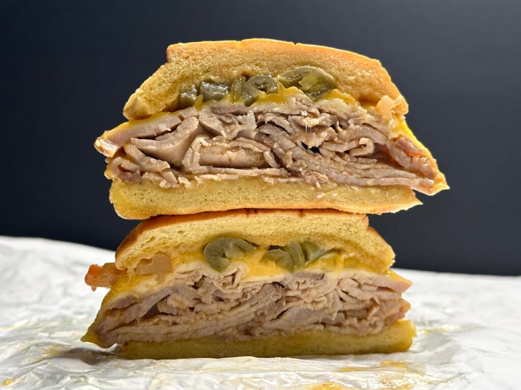 Pork loin and hot Giardiniera