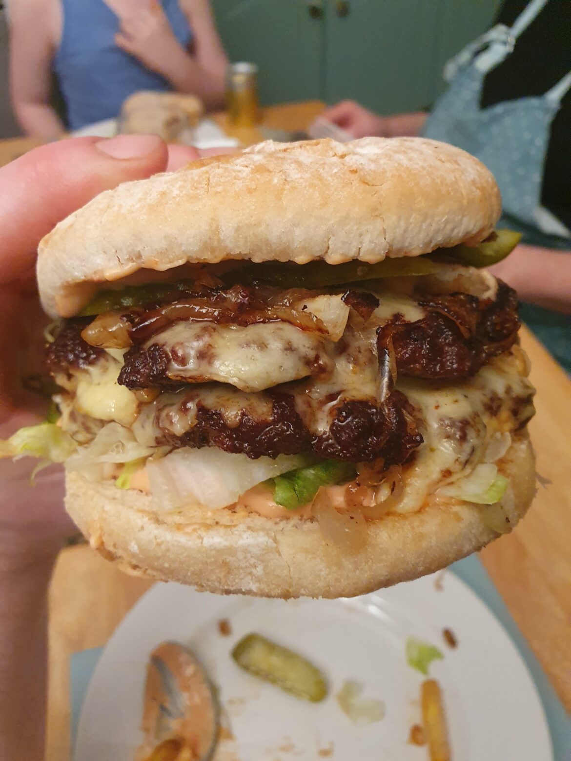 Juicy Homemade Smash Burger