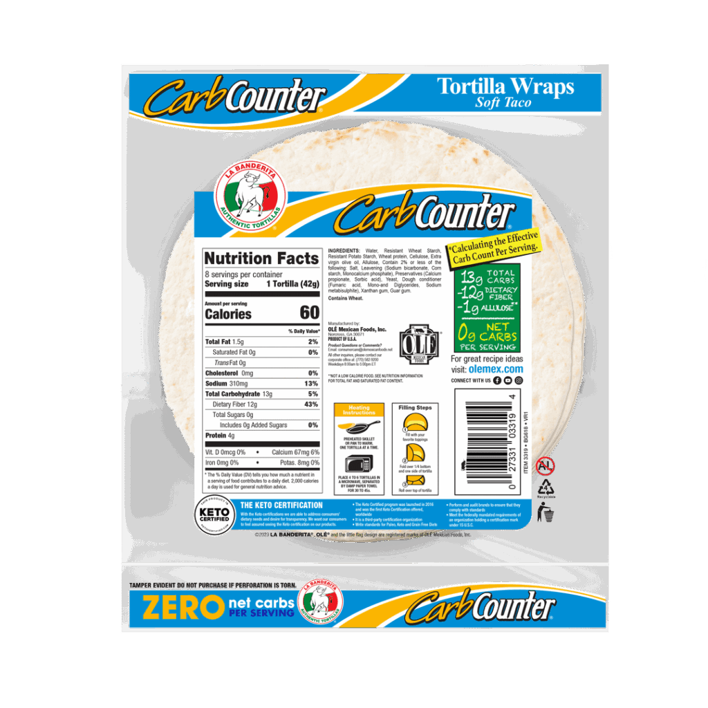 Why do Americans get such lower calorie diet tortillas than the uk?