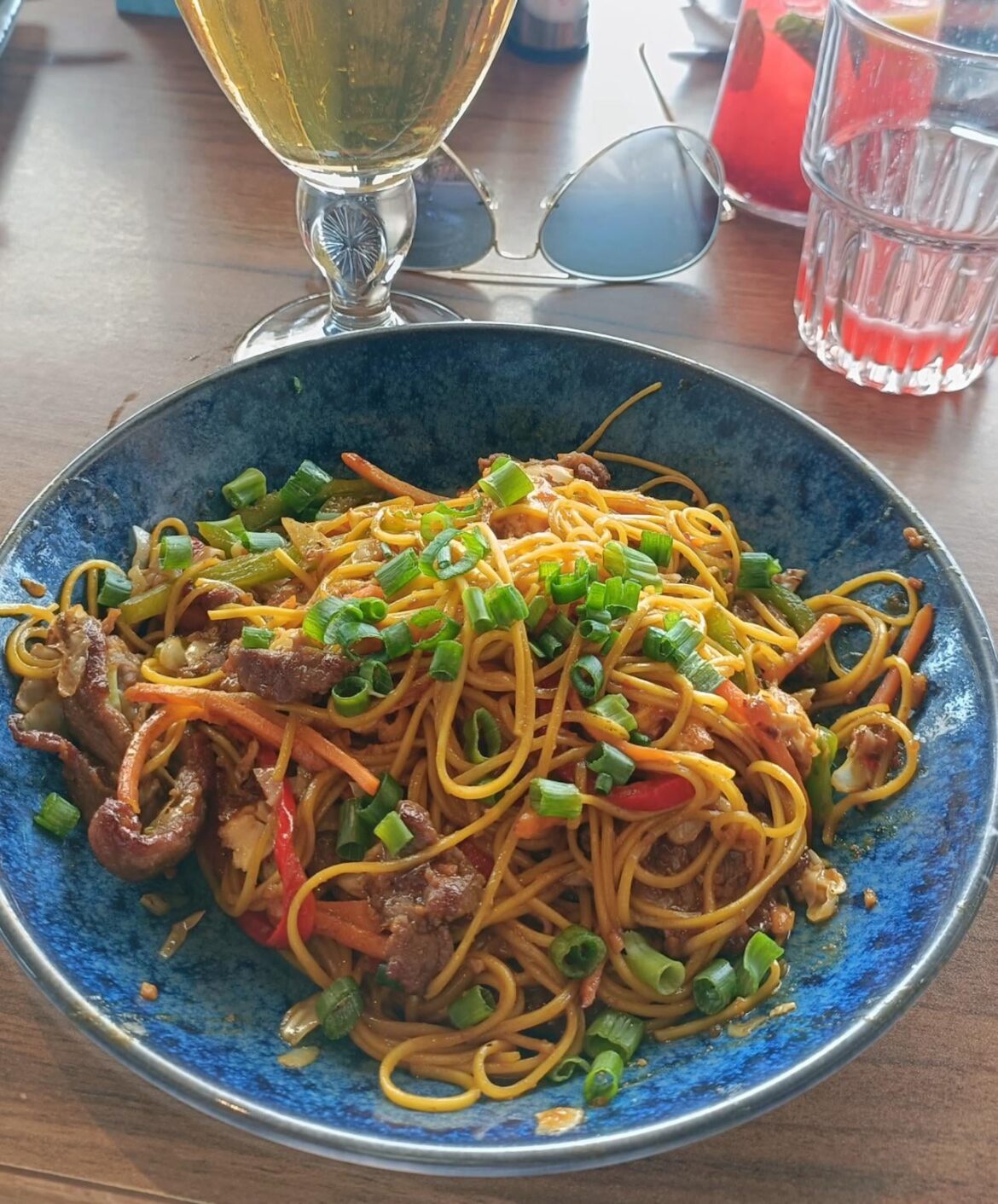 Beef asian style pasta...