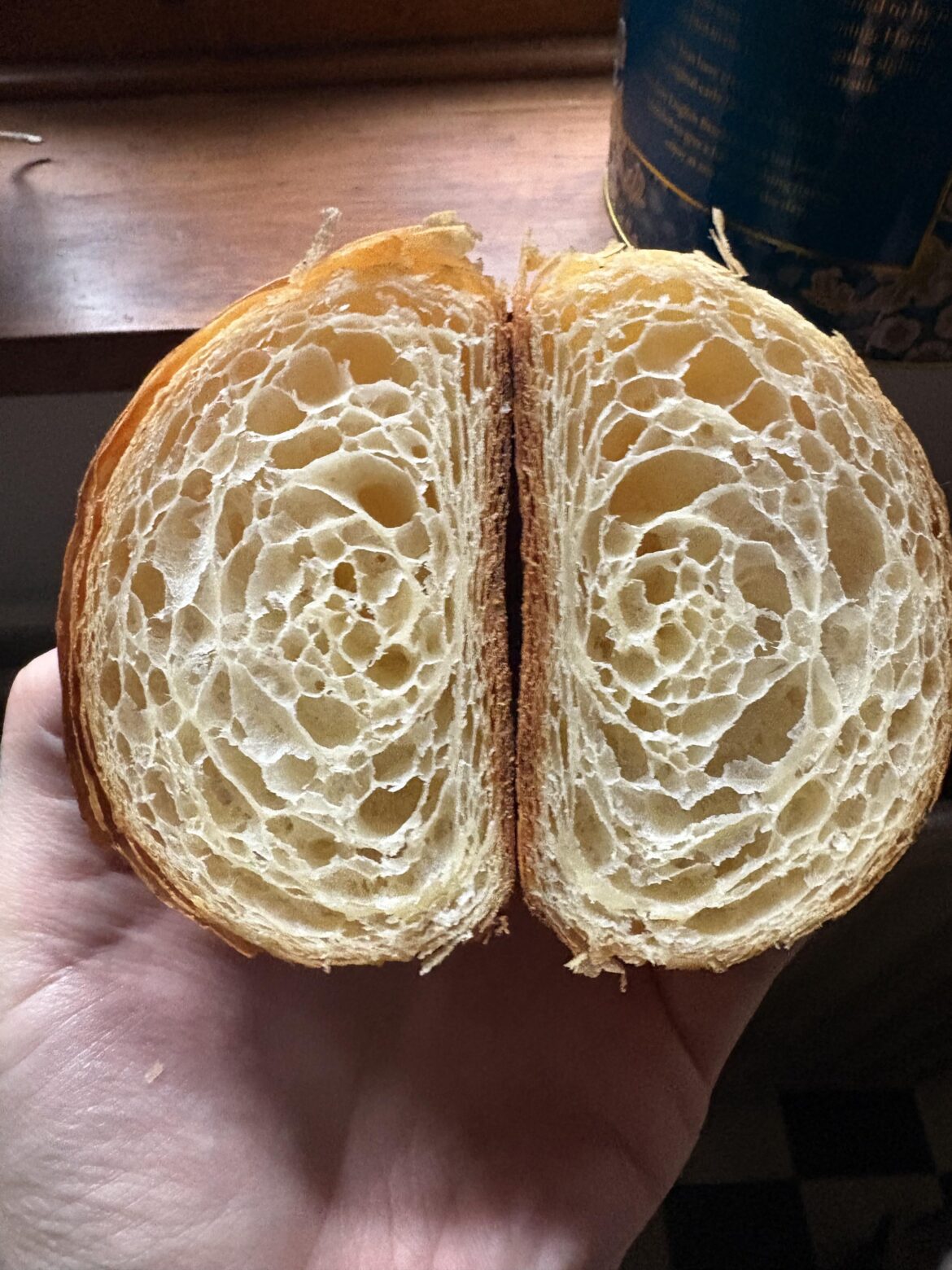 A French butter croissant