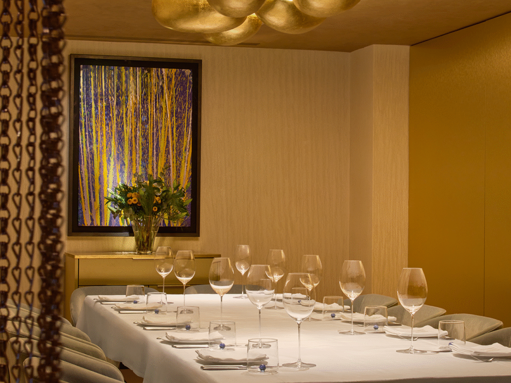 A dining room designed to soothe rather than shout, inspired by the light and tones of the French coast