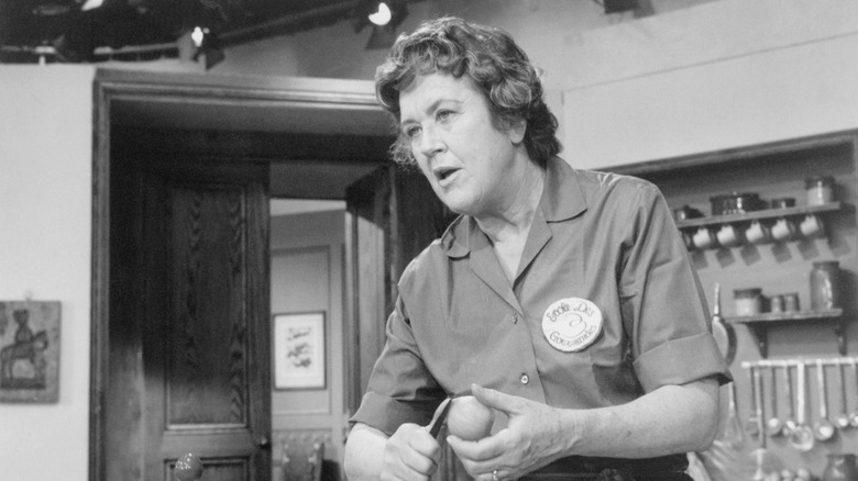 Julia Child in a kitchen