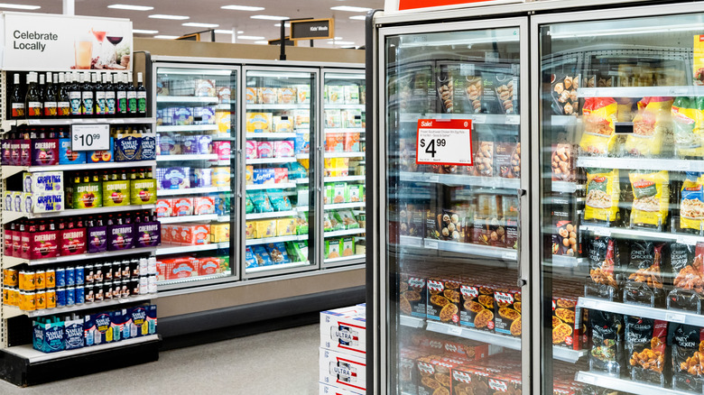 Target frozen food section