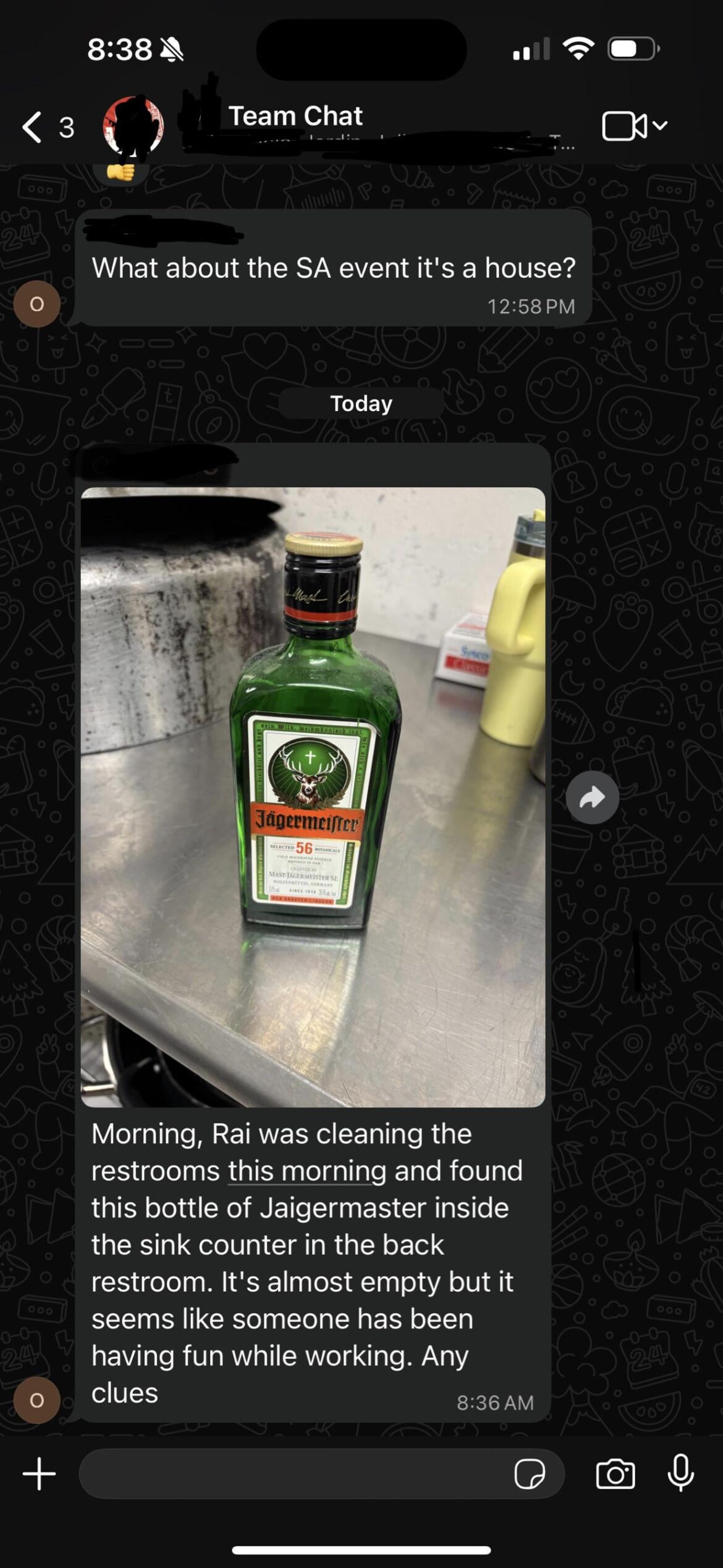 UH OH FORK FOUND IN KITCHEN