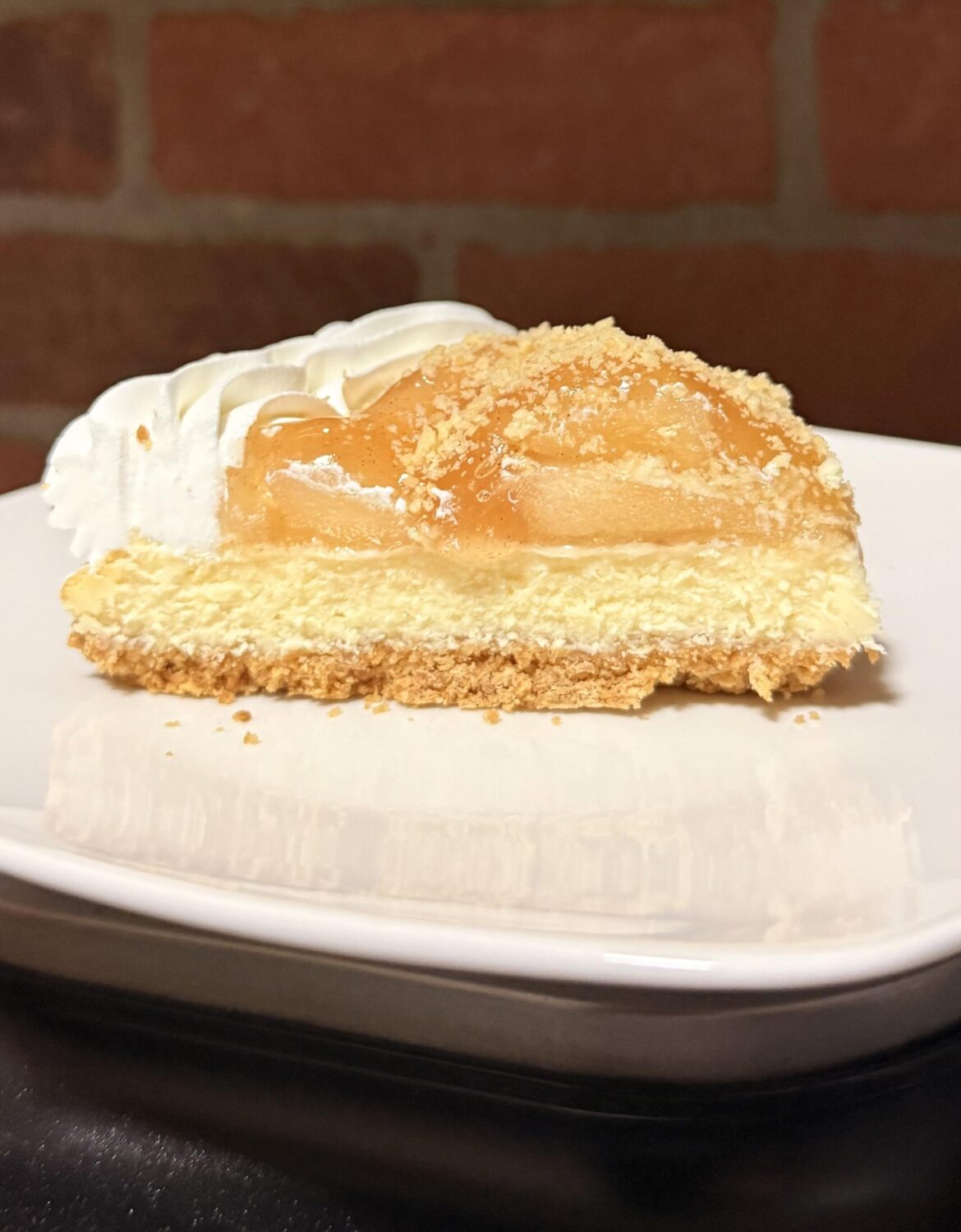 Golden Oreo Crumb Apple Cheesecake