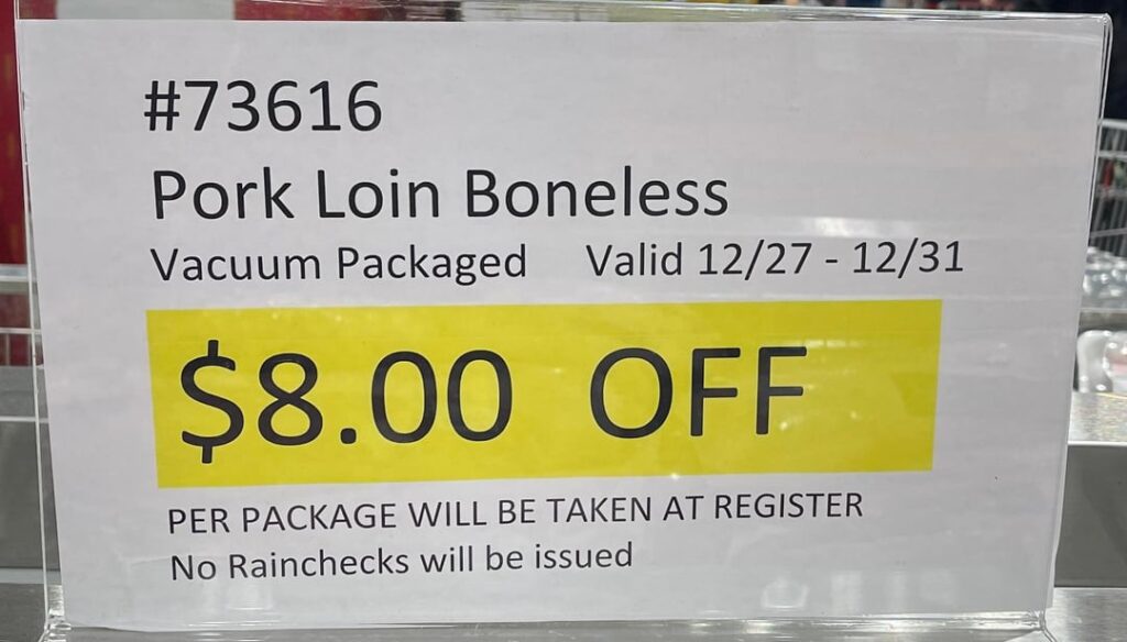 Stocked up on pork for a few months