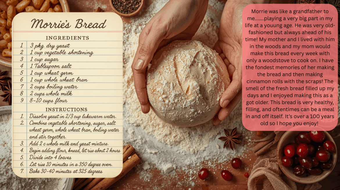 Morrie’s Bread #contentcreator #homemadebread #oldfashionedcooking #comf...