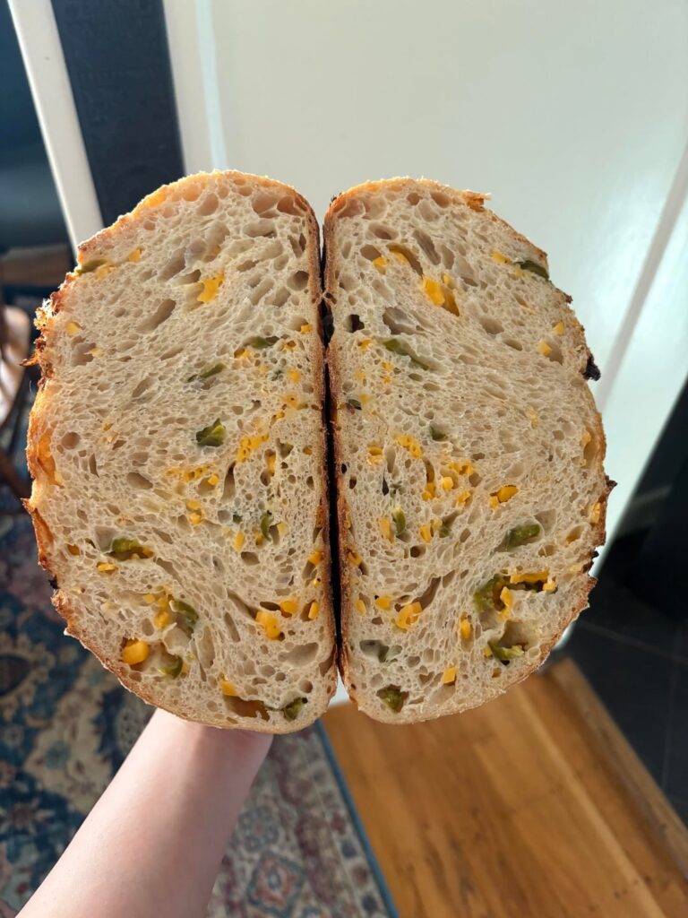 Jalapeño cheddar sourdough