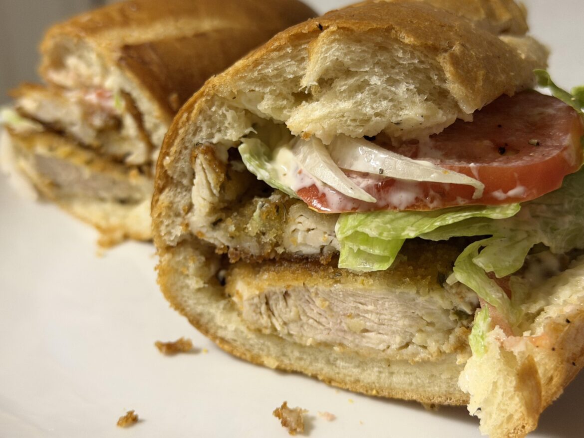 breaded chicken cutlet sandwich