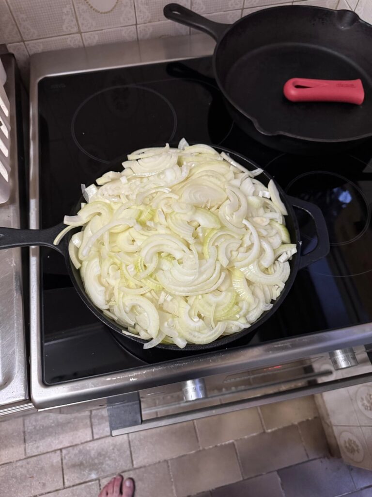 I tried the Dutch oven process for caramelized onions, ended a bit drier than preferred but the flavor was spot on, served with (slightly overcooked) duck breast, but still happy with the result