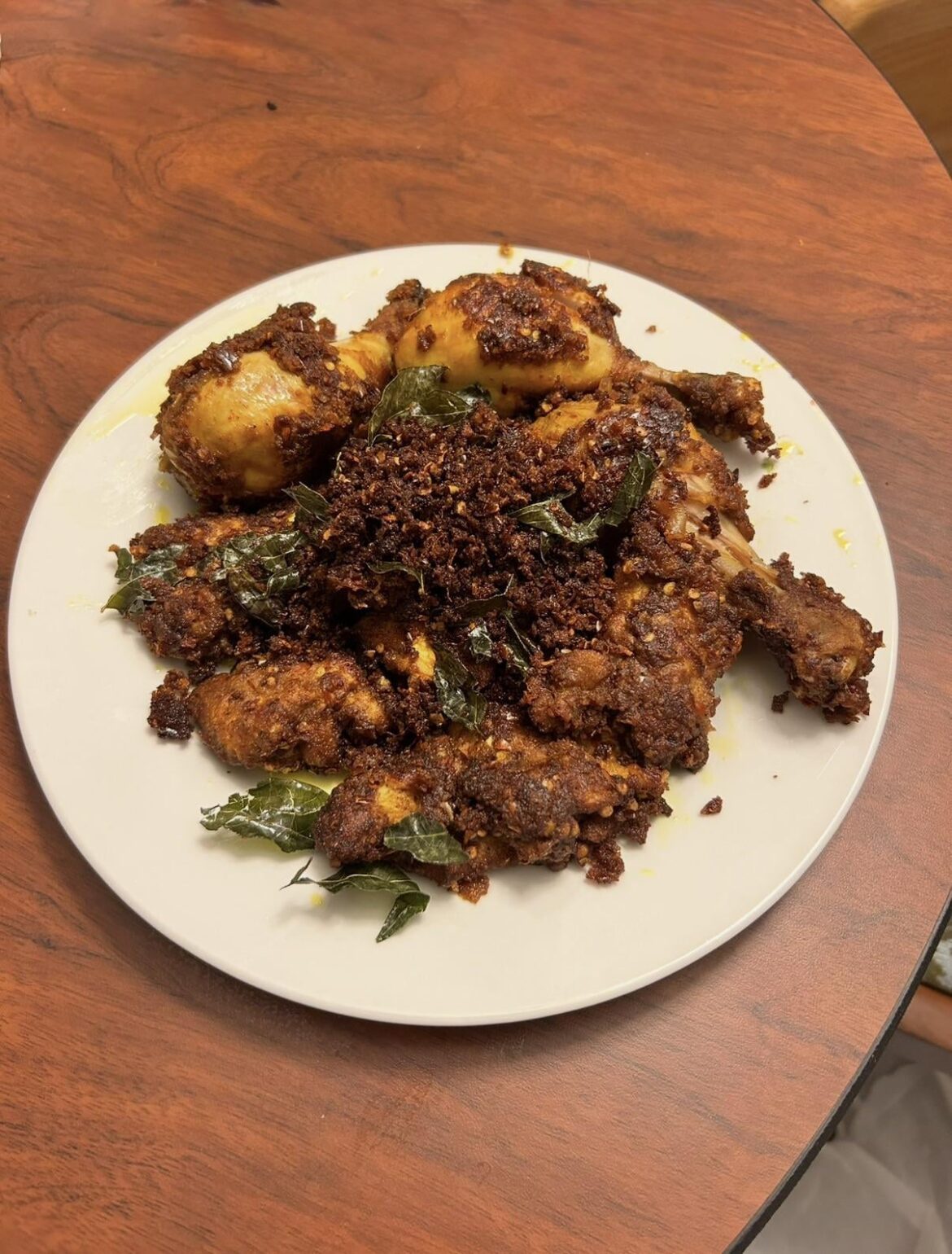 No place near me sells good spicy fried chicken so i decided to cook it myself