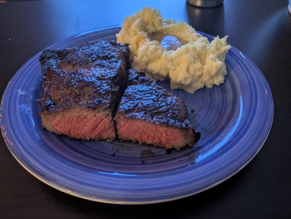 Thoughts? Medium rare NY strip