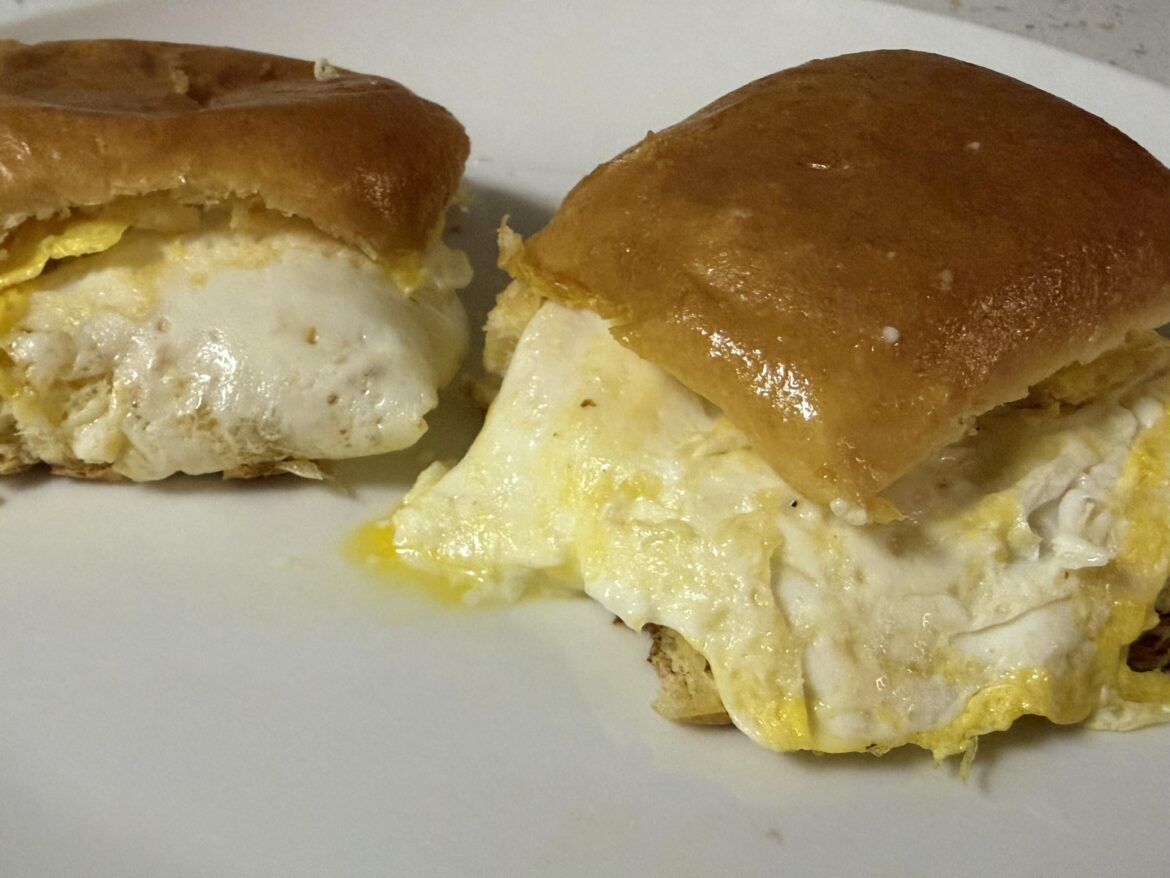 Fried egg sliders