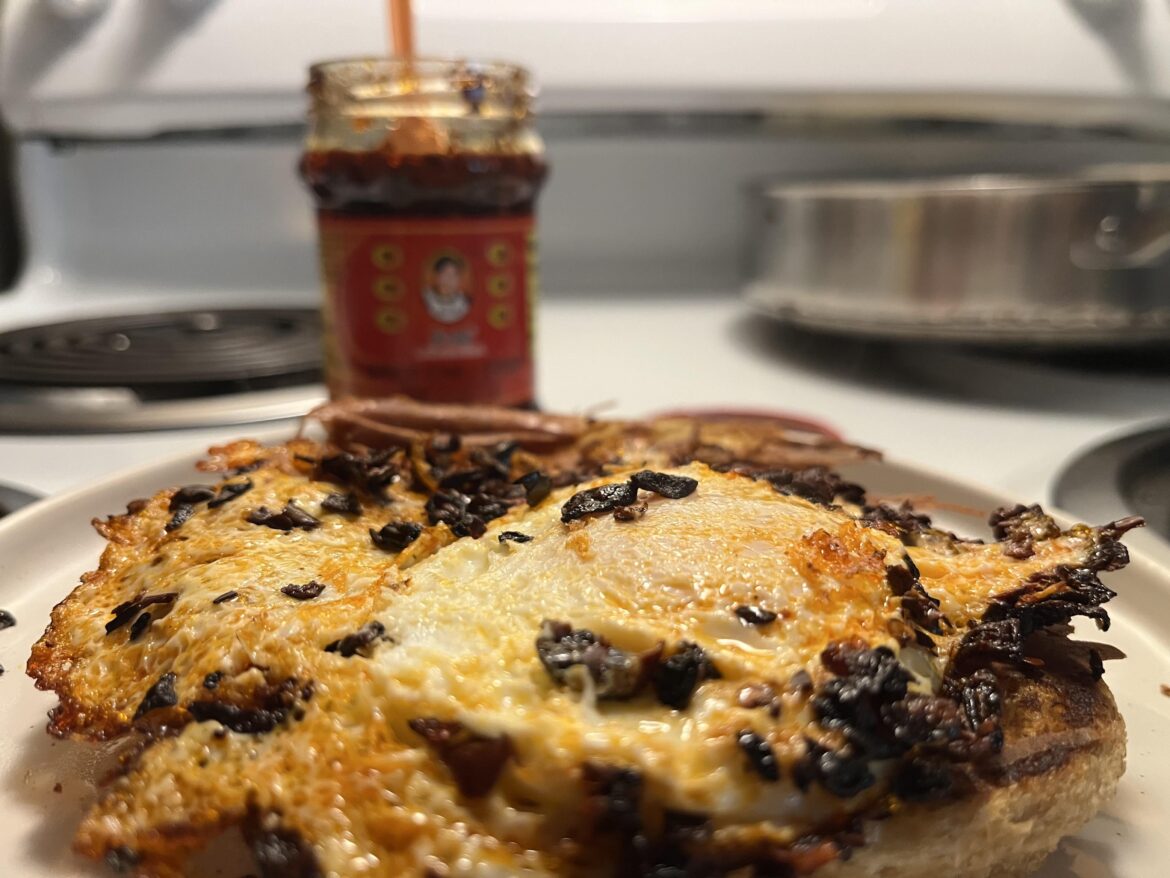 Put a (chilli crisp fried) egg on your grilled cheese