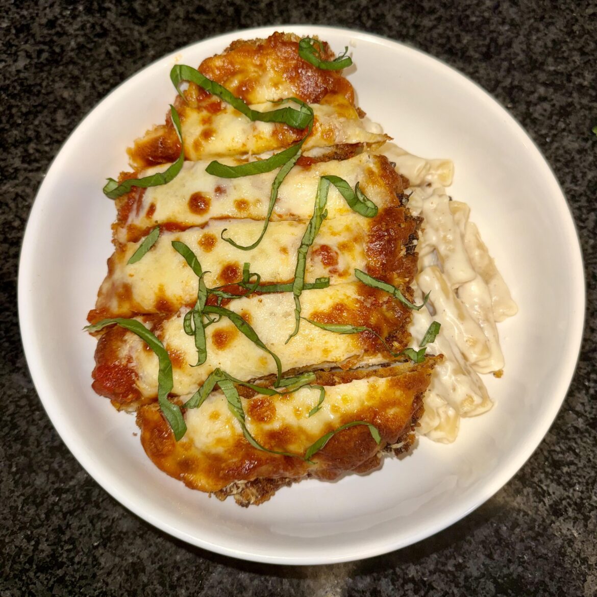 Penne chicken parm for dinner tonight!