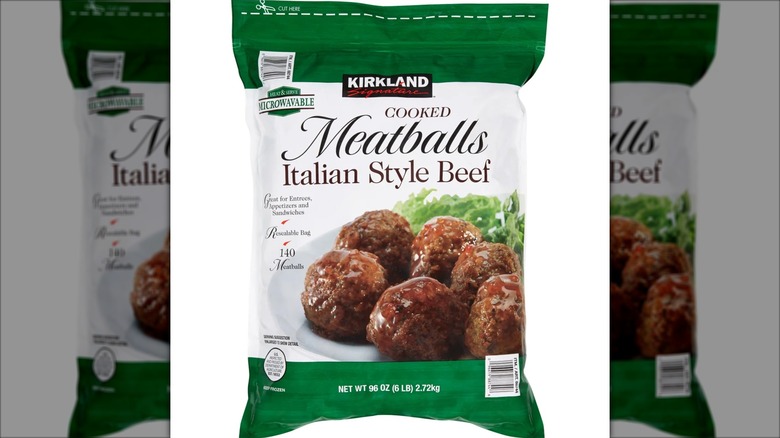 Kirkland Signature Cooked Italian Style Beef Meatballs, available at Costco