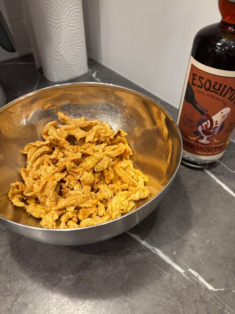 It turns out I’ve deprived myself for 10 years of veganism. Black Pepper Chikin Soy Curls.