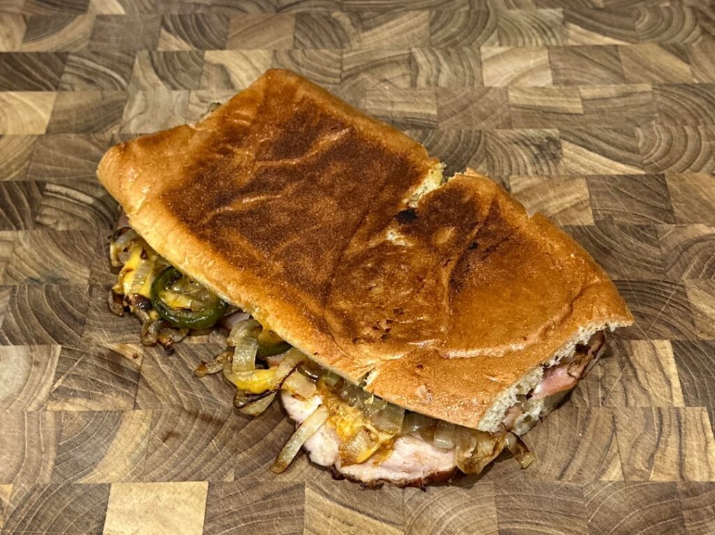 hot ham and cheddar.