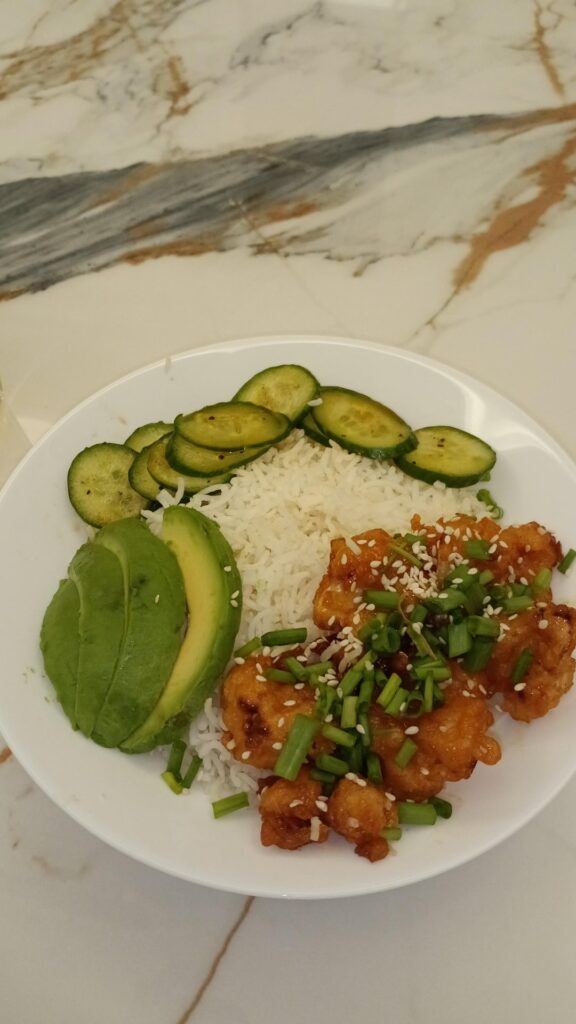 Vegan korean fried cauliflower!