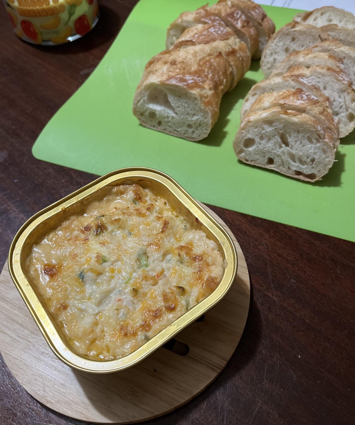 My friend told me my crab dip looked like a can of cat food