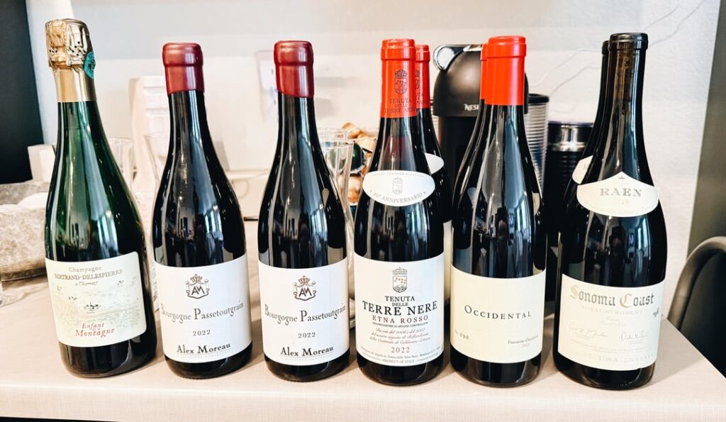 Last nights winter wine tasting 🍷