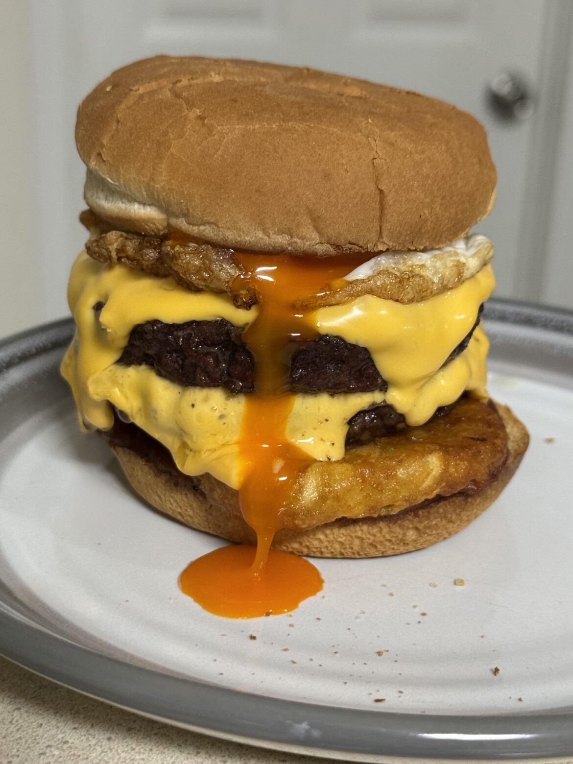 The hangover/breakfast burger