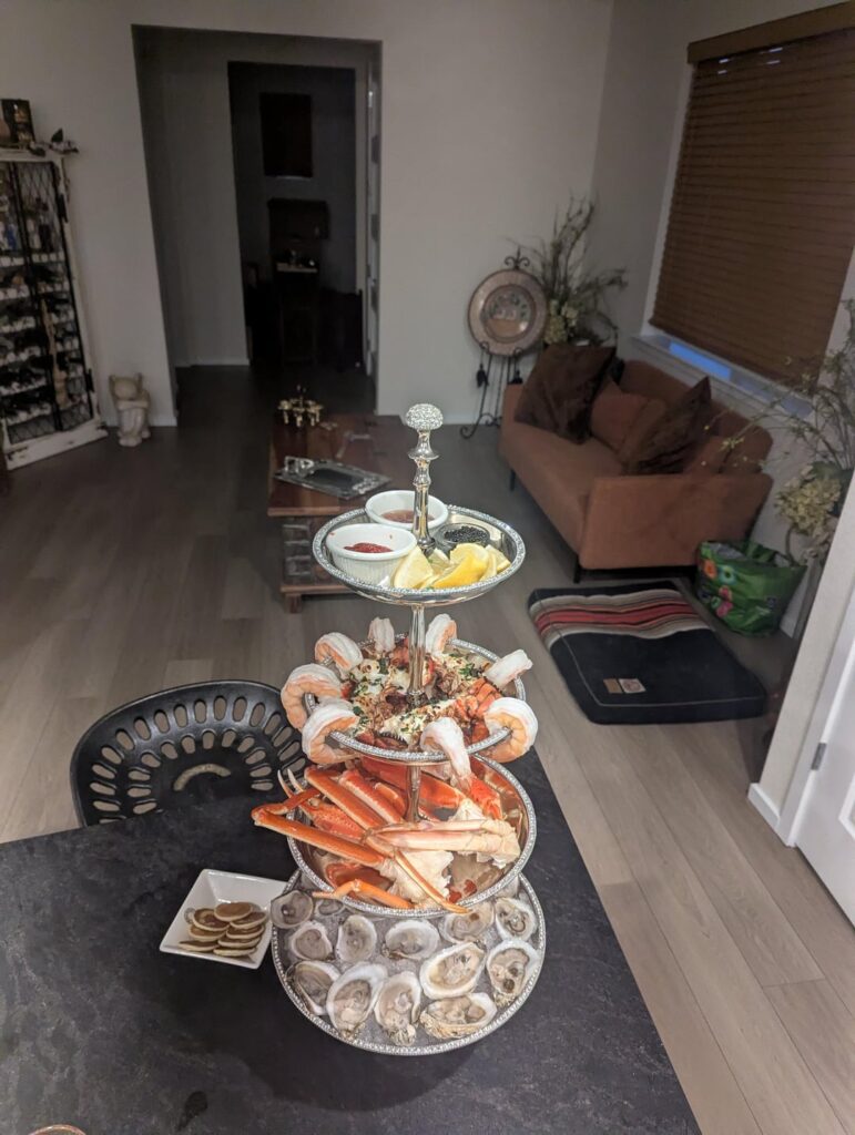 Seafood tower