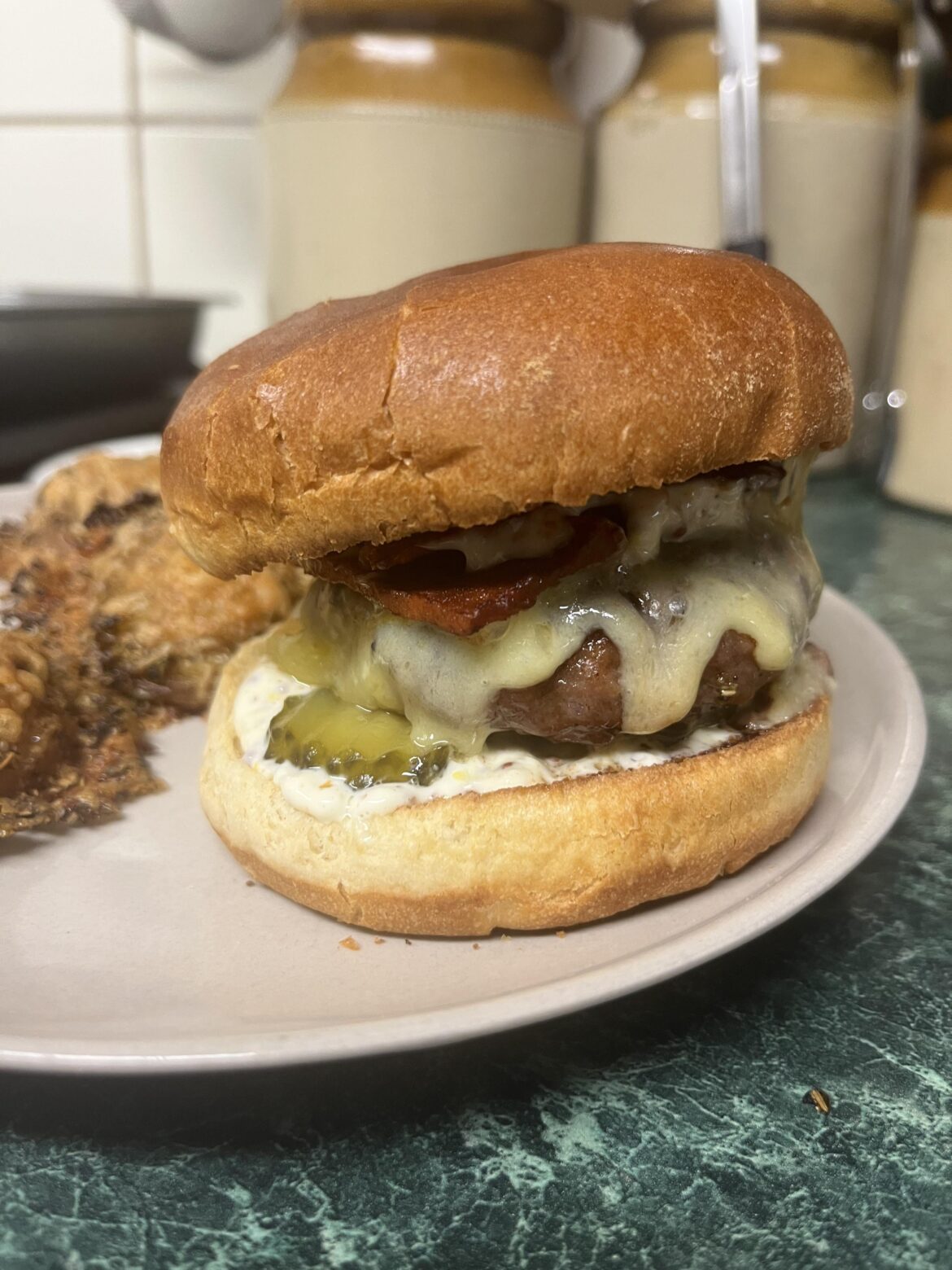 Cheeseburger, assembled by me!