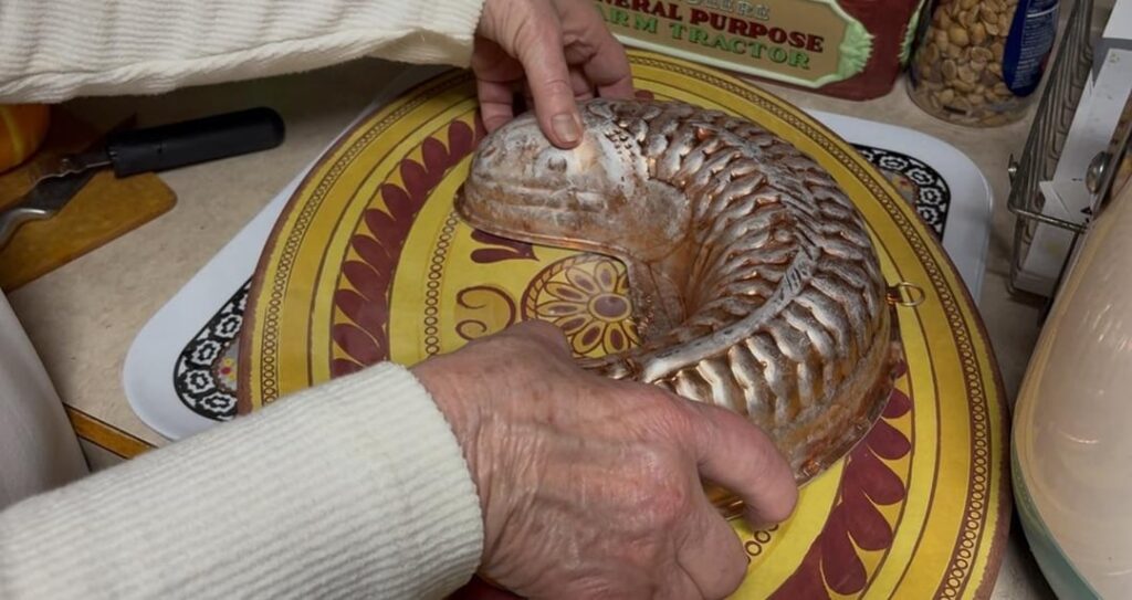 The plating of the cottage cheese Christmas fish, 2025