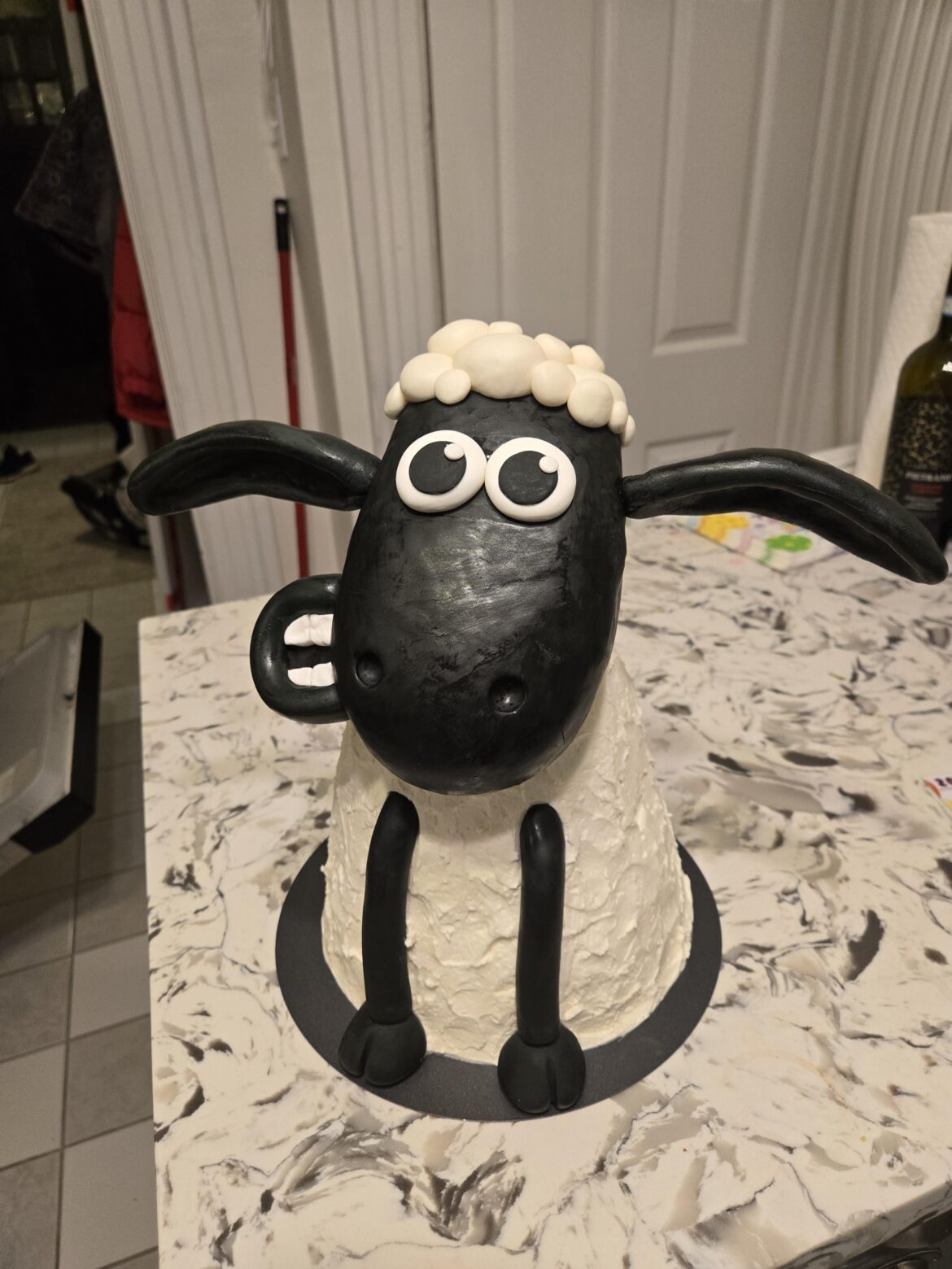 My neice just turned 2 and this is her cake from her favorite show Shaun the Sheep
