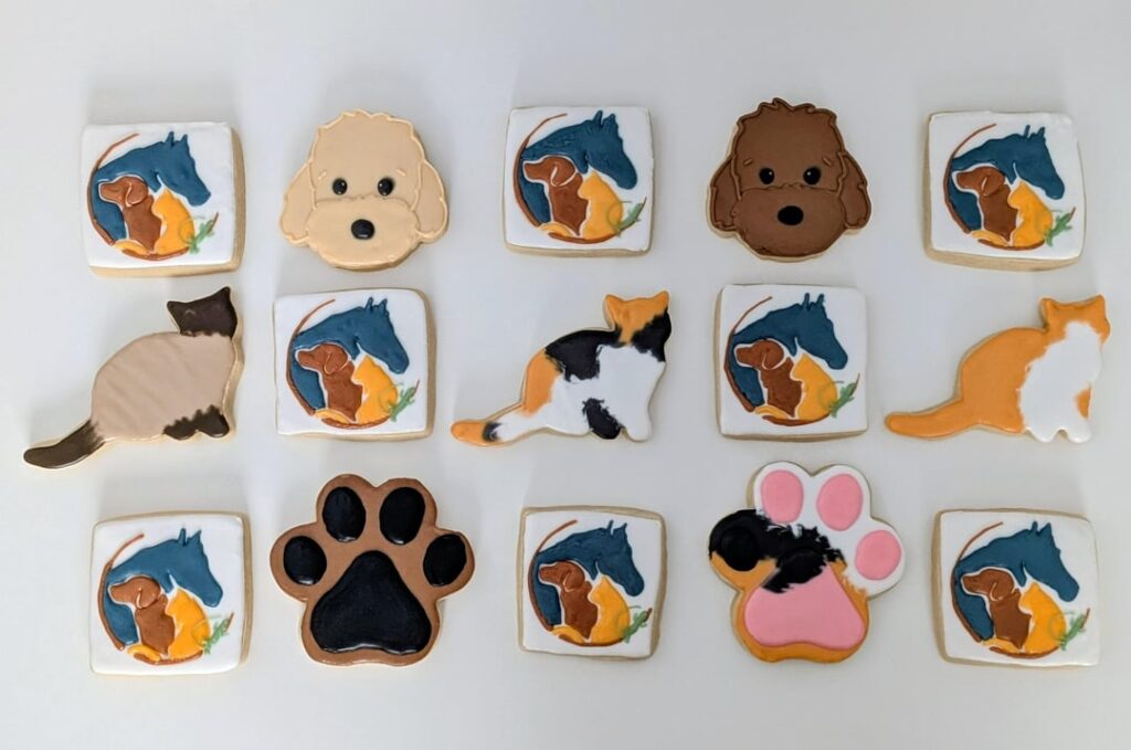 Cookies for a veterinary clinic grand opening!