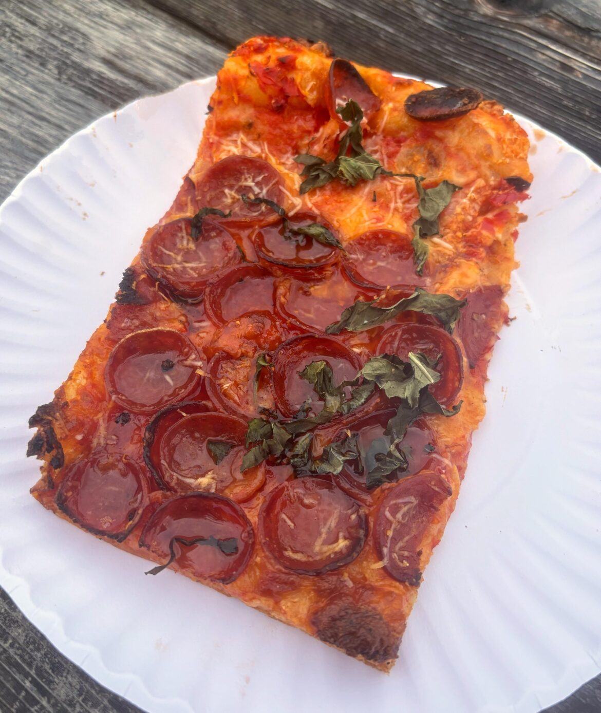 ‘Hot Pepperoni’ slice from ‘Marks Pizza’ in Scarborough