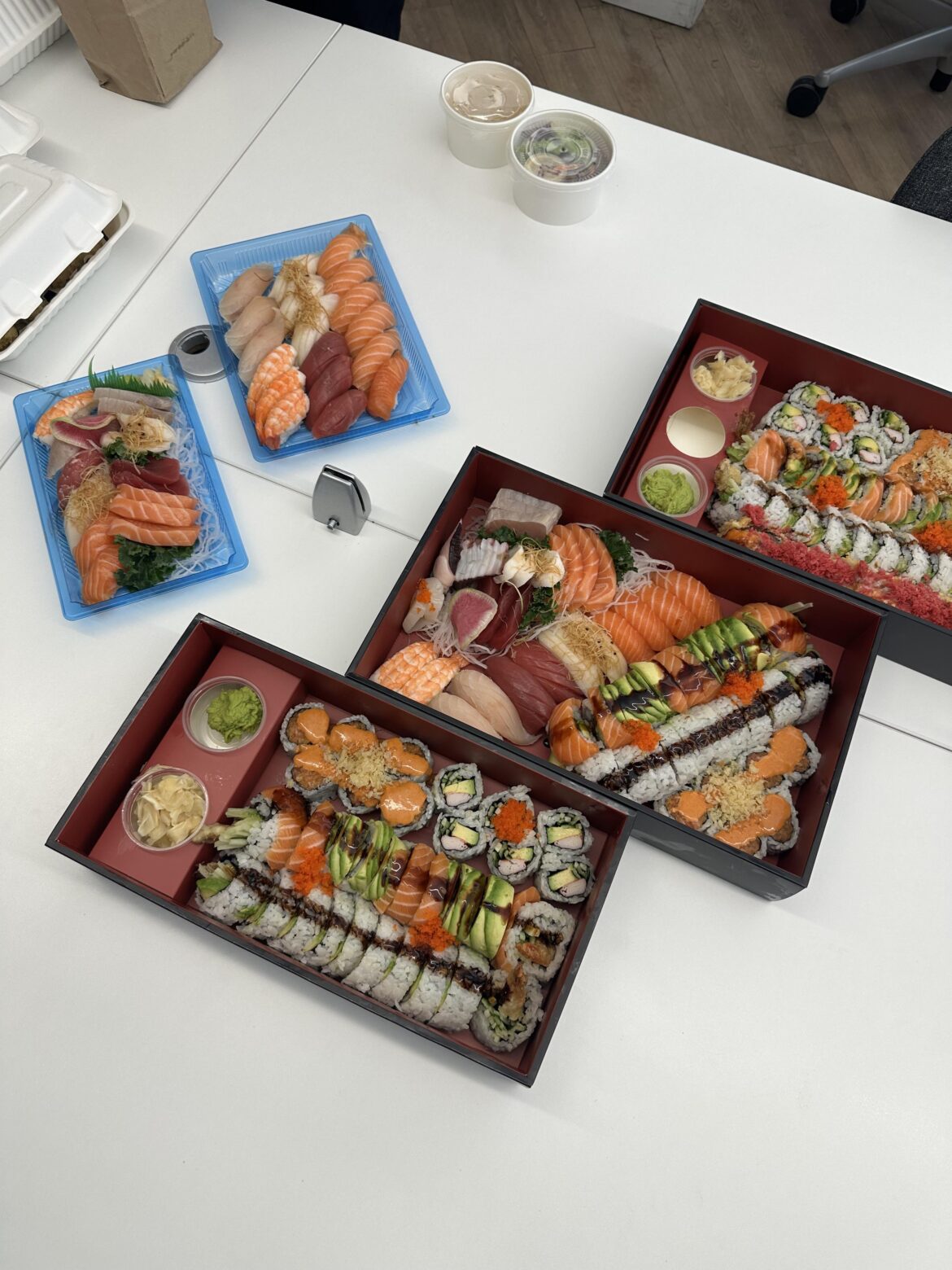 The spread at work from Kibo in Toronto