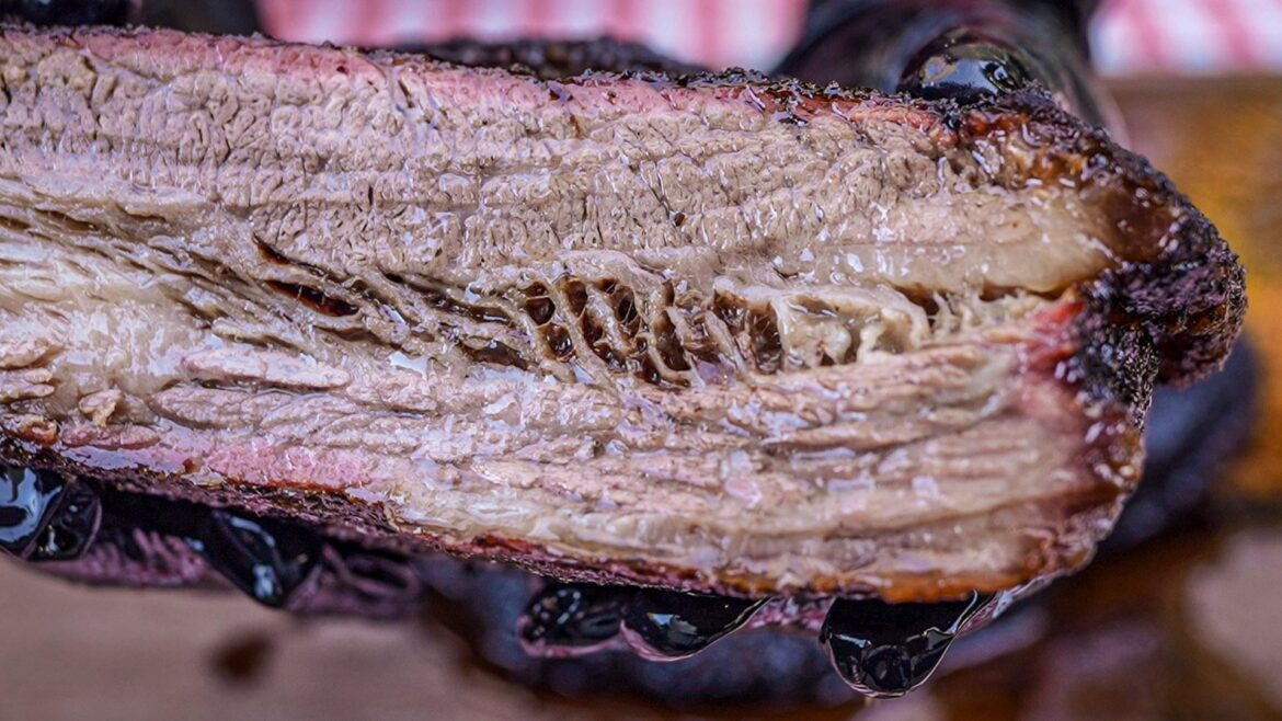 Not my best brisket, but she sure was juicy.