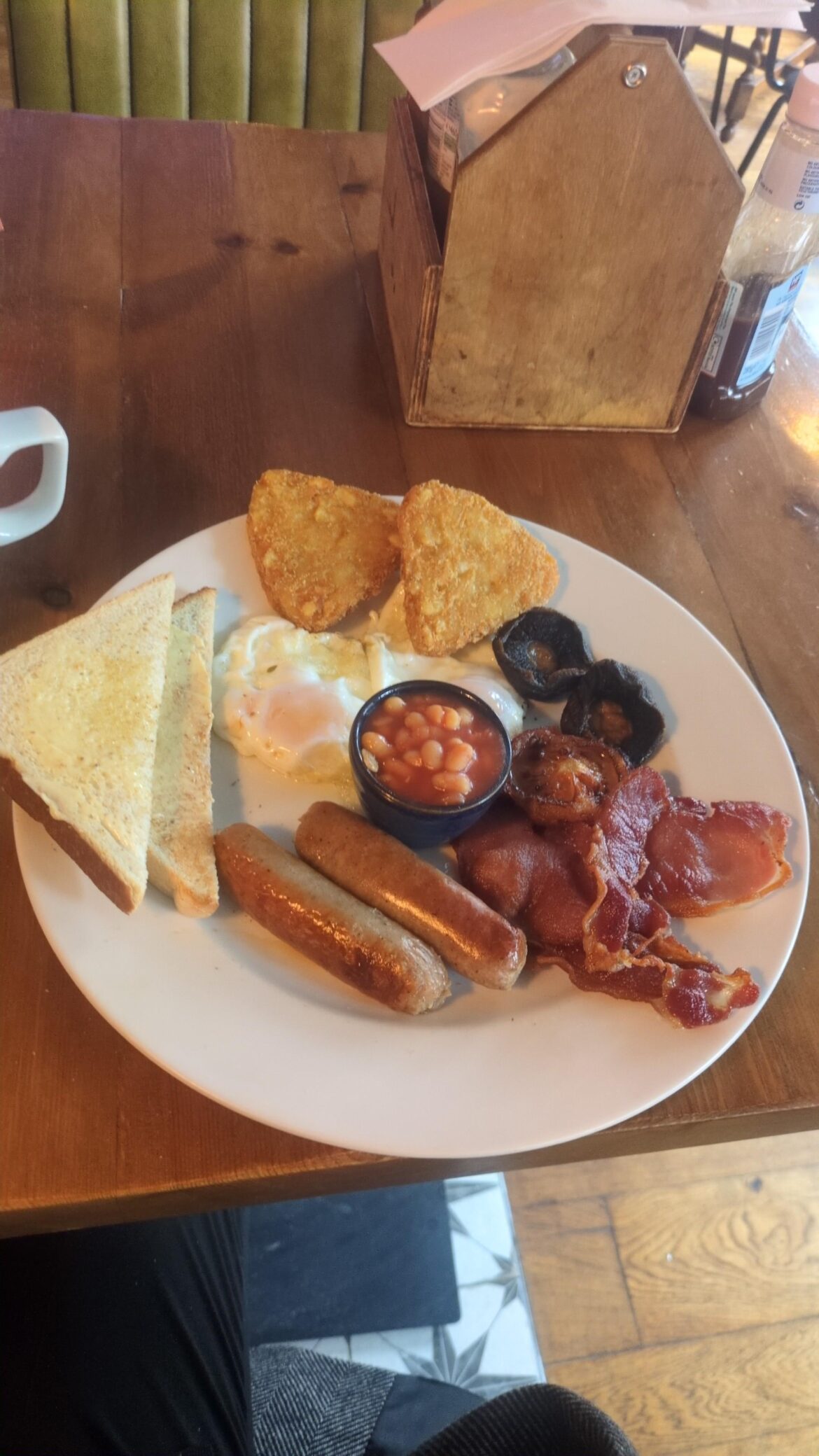 £7.95 in Earls Court (I did free the beans)