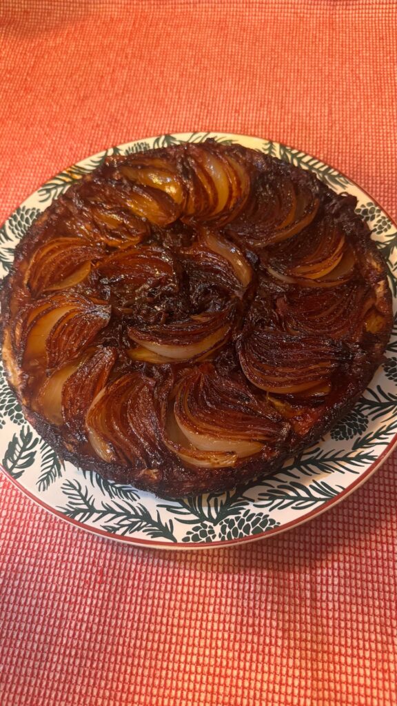 Made the French Onion Soup Tarte Tatin tonight