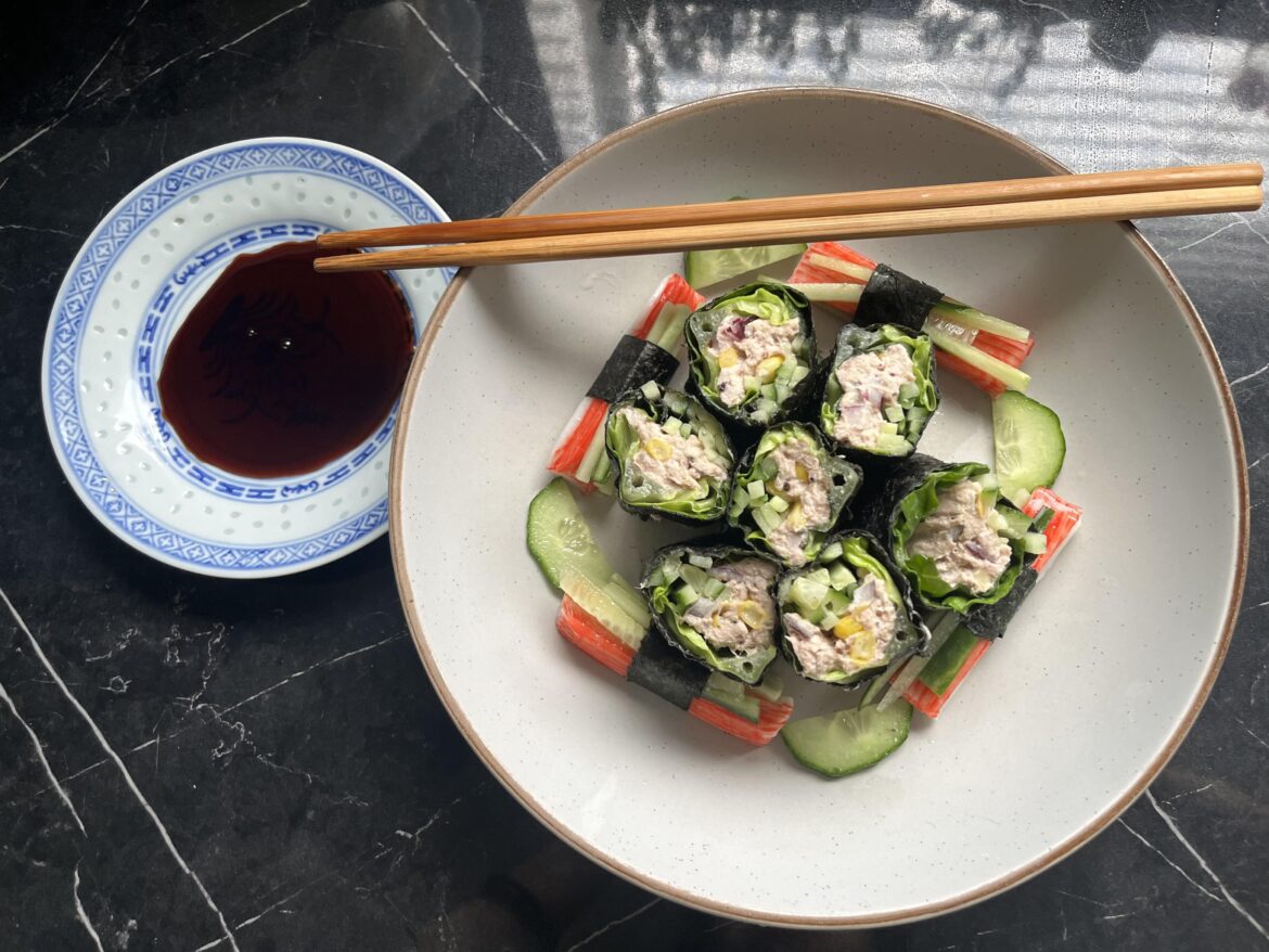 Made sushi (without rice 😭)