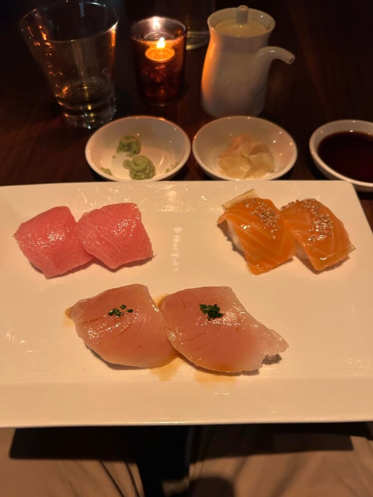 what was this paper thing on my salmon at sugarfish?