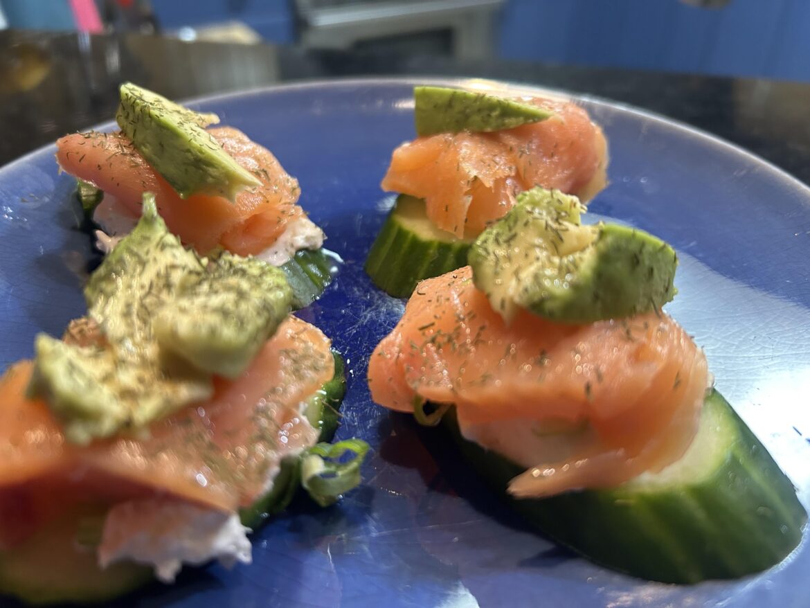 Smoked Salmon Cucumber Bites
