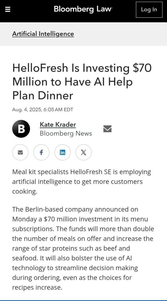 Just learned HF invested $70 million in AI