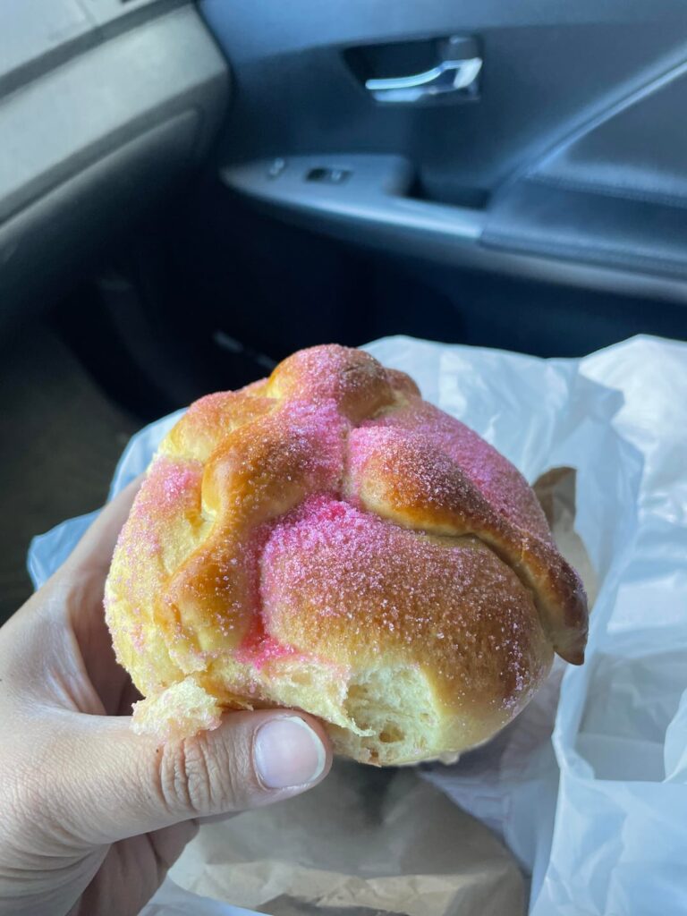 Let’s try this again.. Fresh Pan de Muerto, La Central..West Humboldt Park babyyy