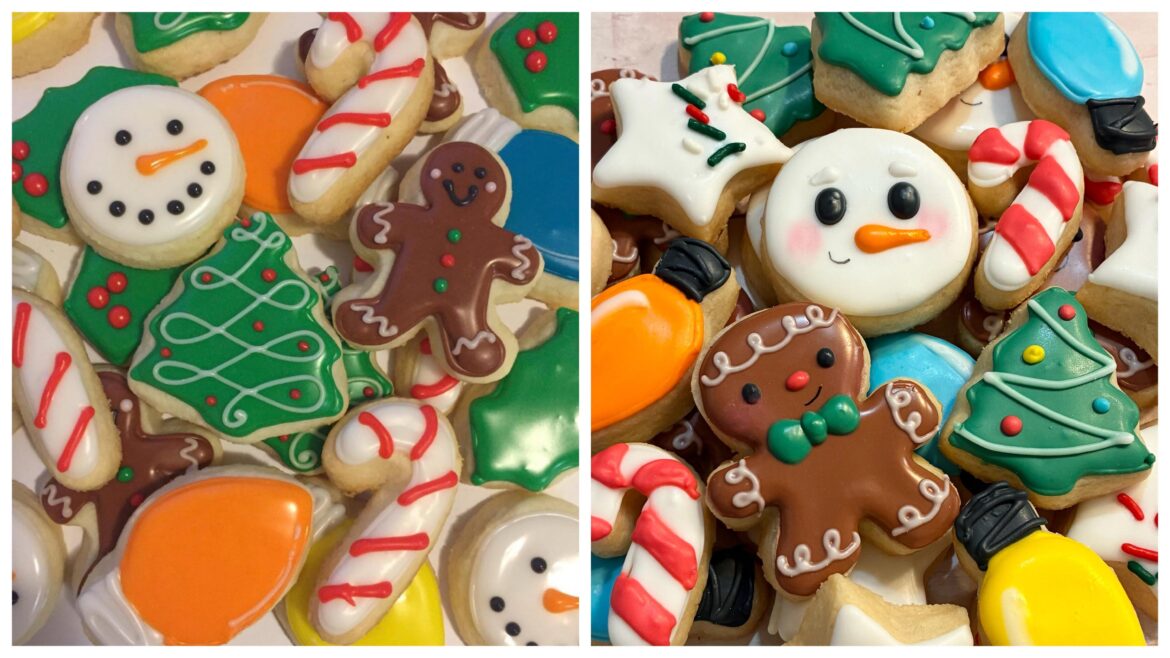 Christmas mini cookies