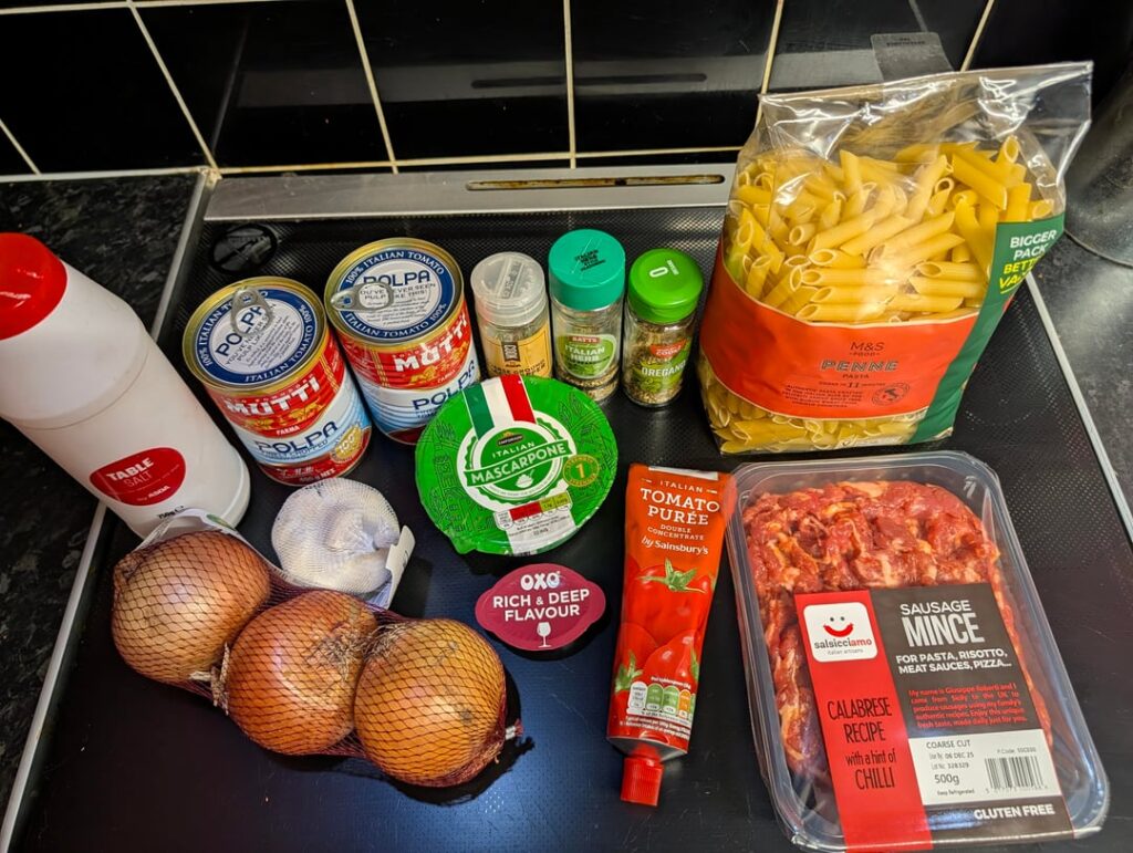 Calabrese sausage pasta