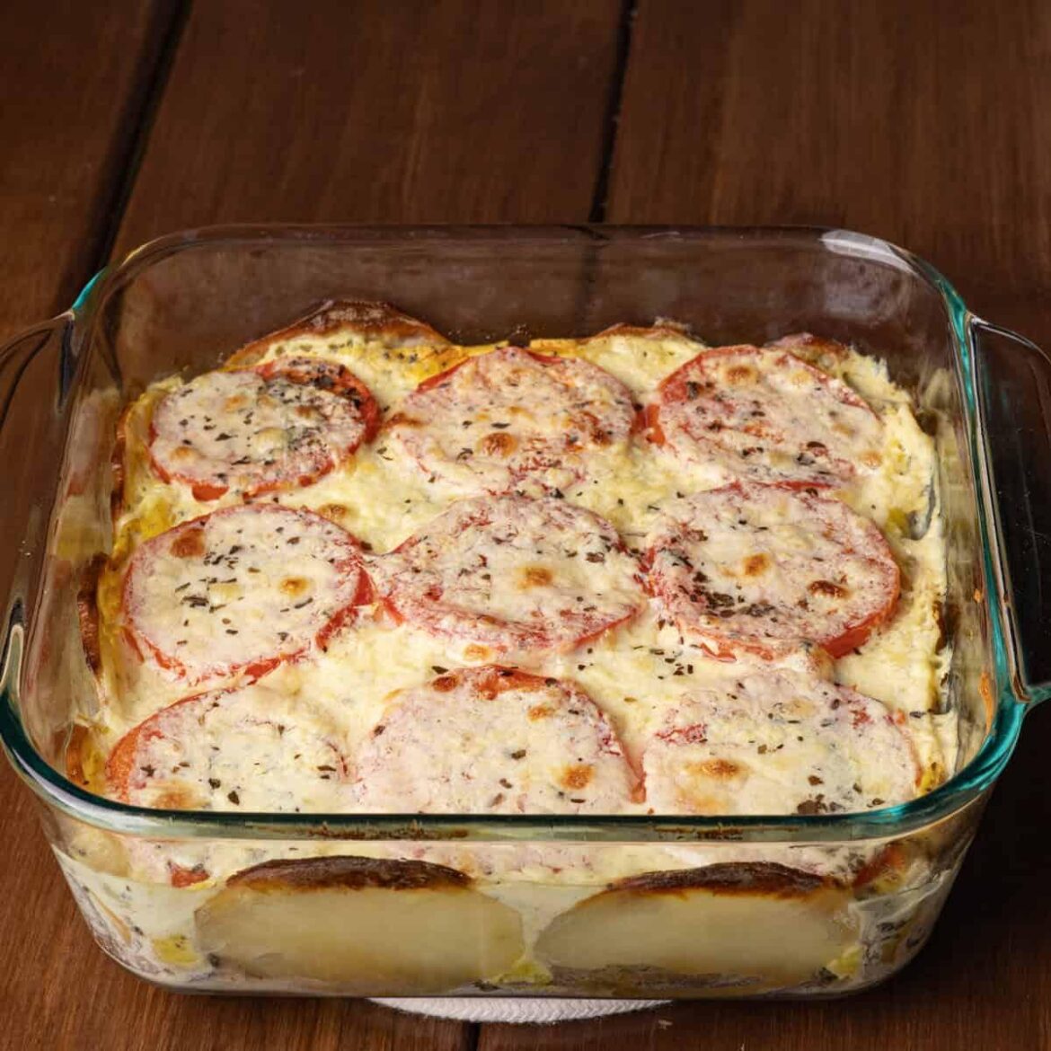 Mediterranean Potato Quiche