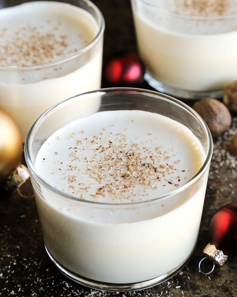 eggnog non alcoholic christmas drinks