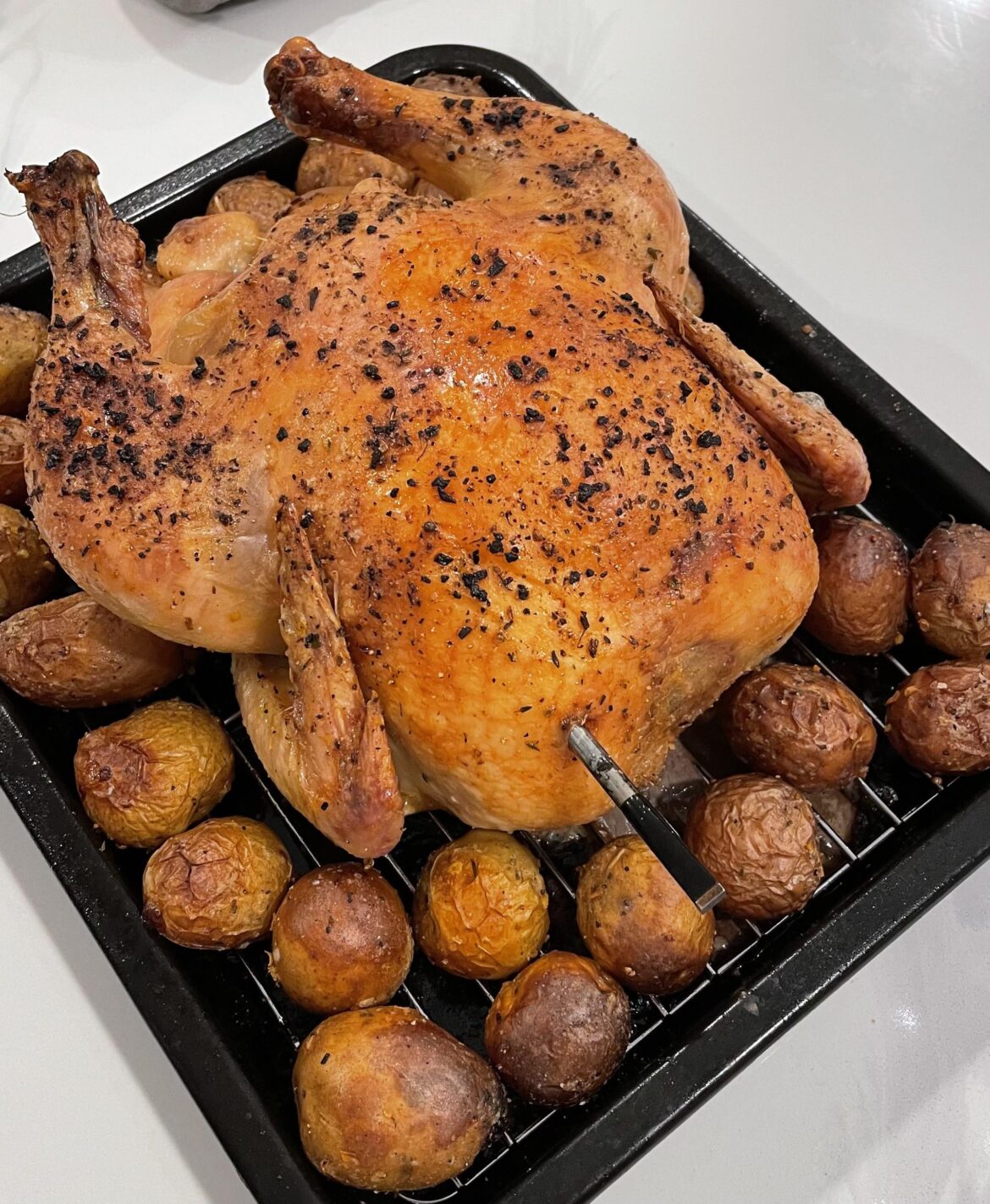 Roast whole chicken